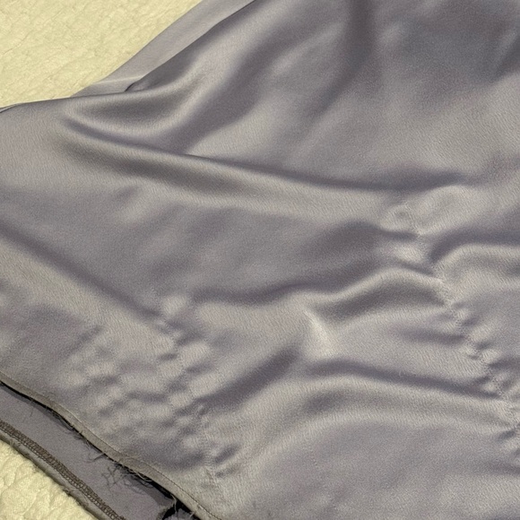 Jenny Yoo Addison Slip Dress in Lilac Mist Bridesmaid Wedding - Damaged Hemline - Picture 10 of 11